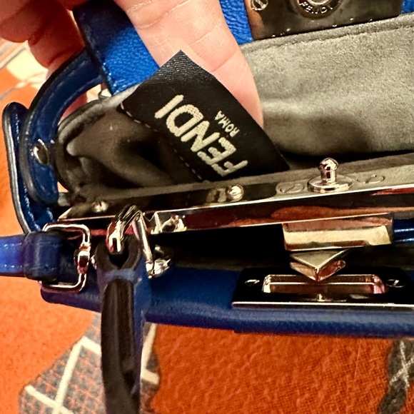 FENDI ❤️🌟MINI PEEKABOO LAMBSKIN LEATHER ⭐️ - Picture 11 of 12